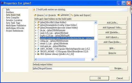 Eclipse Properties for jBPM2
