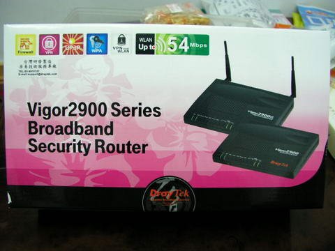 Vigor 2900G 的包裝盒
